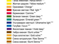 Набор акварели "Сонет" 16 цв в кюветах в картон. уп