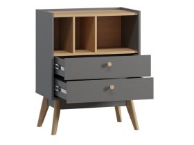 Комод Торвалль 2-68x87 Графитовый