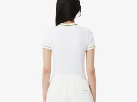 Женская хлопковая футболка Lacoste