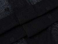 Колготки с узором в виде сердечек, 40 DEN, Черный