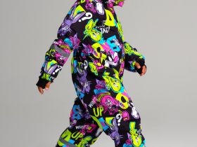 Комбинезон текстильный с полиуретановым покрытием для девочек