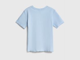 Футболка в рубчик для девочек, Голубой