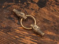 Фурнитура для браслета Концевики Змеи малые, бронза