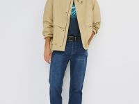 Прямые джинсы, Синий