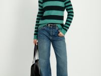 Джемпер прямого силуэта с шерстью