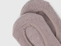 Короткие носки с противоскользящими точками, Бежевый