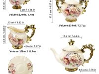Fanquare Чайный сервиз на 6 человек 15 предметов Rose Flowers English Fanquare