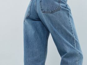 Укороченные прямые джинсы Straight, Голубой