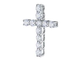 Подвеска из белого золота с бриллиантами э4701пд05153300