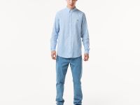 Мужская рубашка Lacoste приталенного кроя в полоску