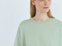 Футболка оверсайз из хлопка, Зеленый