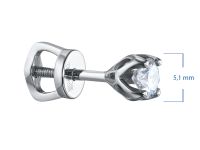 Пусеты из белого золота с бриллиантами э4001пс01163100