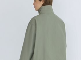 Лёгкая куртка с воротником-стойкой, Желтый