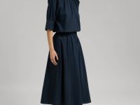 Юбка А-силуэта с эластичным поясом