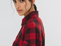 Рубашка в клетку, Красный