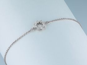 Браслет из белого золота с бриллиантами э4701бр01210106