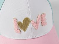 Бейсболка с цветными вставками и аппликацией для девочки Глория Джинс