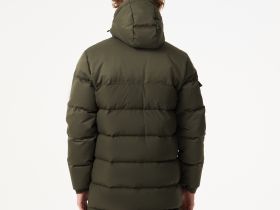 Мужской стёганый пуховик Lacoste с капюшоном