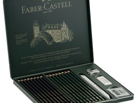Набор карандашей чернографитные Faber-Castell "Pitt Graphite Matt" и "Castell 9000", 20 предметов, з
