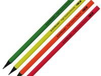 Карандаш чернографитный Acmeliae HB, трехгранный, черное дерево, корпус неоновый