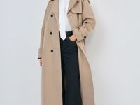 Длинный тренч, Бежевый