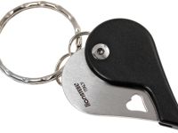 Нож-брелок складной сердце LionSteel LB EB - LionBeat Ebony, сталь 440, рукоять африканское дерево