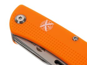 Нож перочинный Stinger 103 мм, 10 функций, оранжевый, в блистере