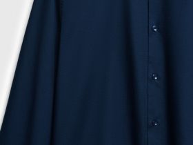 Рубашка из структурной ткани, Синий