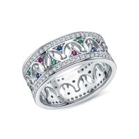 Серебряное кольцо с фианитами