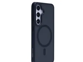 Чехол-накладка Keephone Mag Snap Case для Samsung Galaxy S25+ матовый (прозрачно-черный)
