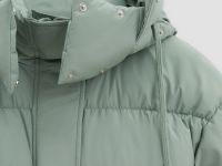 Пуховое пальто со съемным капюшоном