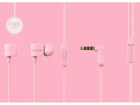 Проводная стерео-гарнитура Remax RM-502 Crazy Robot Jack 3.5mm (розовый)