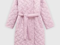 Пальто утепленное с поясом