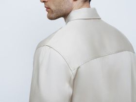 Куртка-рубашка из лиоцелла, Бежевый