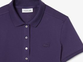 Женское поло Lacoste приталенного кроя из эластичного хлопка