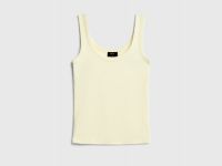 Базовая майка в рубчик, Желтый