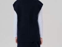 Комплект трикотажный для девочек: жилет, юбка