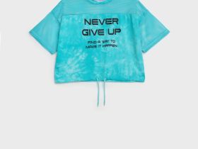 Фуфайка трикотажная для девочек (футболка)