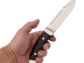 Нож цельнометаллический Солдат-1, сталь 95х18, граб