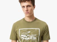 Мужская хлопковая Футболка Lacoste REGULAR FIT