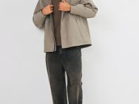 Утеплённая парка с капюшоном, Бежевый