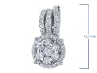 Серьги из белого золота с бриллиантами э0901сг06182700