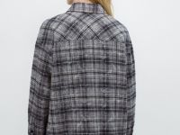 Фланелевая рубашка в клетку, Бежевый