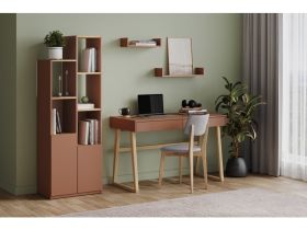 Стеллаж Матис 1-57x162 Терракотовый