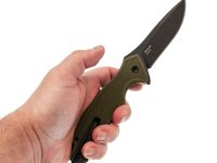 Складной нож Mr.Blade Hellcat blackwash, сталь S35VN, рукоять Olive G10