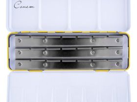 Пенал для акварели Sonnet на 21 кювету, металл, жёлтый