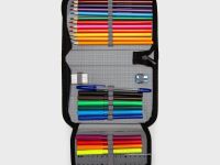 Пенал текстильный с наполнением для девочек