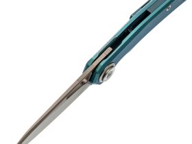 Складной нож Dr.Tech D4281BL, сталь M390, рукоять TC4, синий