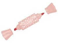 Набор текстовыделителей двусторонних MESHU "Candy", 6 цв., пастельные цвета, 2/4мм, ПВХ бокс с европ