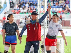 Завершились соревнования по мас-рестлингу и якутской вертушке на Играх Манчаары